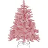 BELIANI Sapin de noël artificiel 120 cm rose