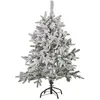 Sapin de Noël effet neige 120 cm blanc TOMICHI