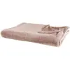 BELIANI Couverture en polyester rose 220x200cm