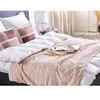 Beliani Plaid Rose Pastel 180 X 220 Cm Smahra