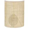 BELIANI Applique Murale Moitié de Tambour Abat-Jour en Rotin Naturel Salon Chambre Demitrie