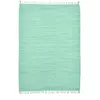 Theko Tapis réversible en coton - tissé à la main - Menthe 40x60