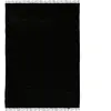 Theko Tapis réversible en coton - tissé à la main - Noir 70x140