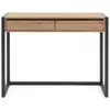 Finori Table console Denver 44 Chêne artisanal et gris anthracite