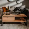 VidaXL Finori Table basse Denver 55 Chêne artisanal et gris anthracite 441180