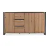 Calicosy - Buffet Bas 3 portes 3 tiroirs L160 cm - DENVER