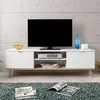 Finori GãTeborg Meuble Tv Scandinave Blanc - L 160 Cm