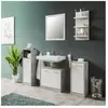 Madeira Indomita Ensemble de salle de bain Madère Couleur Beton Blanc
