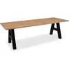 Table à manger extensible décor chêne 10 à 12 personnes L157/234 cm
