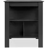 CALICOSY Table de bar ATLANTA 4 personnes 92 106 68 cm Ardoise foncé Anthracite