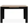 Maison et Styles Calicosy Table À Manger Extensible L125-165 Cm - Chêne Artisan / Noir