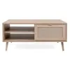 Calicosy Finori Table basse Bali 55A Chêne sonoma et impression de canne TU