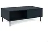 Calicosy Table Basse Avec 2 Tiroirs Et 2 Niches Bleu Royal - L110 Cm