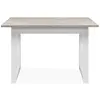 Table à manger extensible 4 à 6 personnes décor travertin L120/160 cm