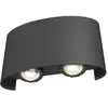 Strato Applique d'extérieur Up Down Noir, IP54, 3000K - Maytoni