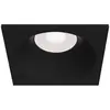 Maytoni Downlight carré encastré noir, 1 lumière IP65, GU10