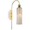 Maytoni Antic applique, abat-jour en verre cognac