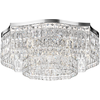 MAYTONI Plafonnier affleurant chromé, 10 lumières, E14