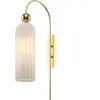 Maytoni Antic Applique murale moderne or, abat-jour en verre blanc