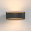 Maytoni Applique LED Trame, forme ovale en noir