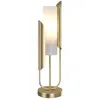 Maytoni Lampe de table moderne doré et abat-jour de forme tubulaire
