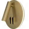 Maytoni applique murale LED Ios 176, doré, rond, aluminium