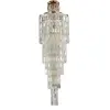 MAYTONI Grand lustre doré et cristal, 16 lumières, E14