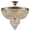 Maytoni Plafonnier semi-encastré doré antique et cristal, 5 lumières, E27