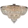 MAYTONI Plafonnier semi-encastré doré antique et cristal, 14 lumières, E27