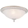 Maytoni Plafonnier Flush Bowl Blanc avec Or, 3 Lumières, E27