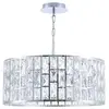 Maytoni Suspension cylindrique Gelid - Chrome & Cristal - 4 lumières - E27
