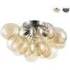 Maytoni Balbo plafonnier semi-encastré nickel, 4 lumières, g9