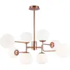 Maytoni Erich Suspension de plafond Globe en laiton, 8 lumières, E14