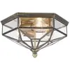 MAYTONI Plafonnier encastré bronze, 3 lumières IP43, E27