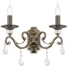 Maytoni - Grace Applique Bougie Laiton & Cristal, 2 Lumières, E14
