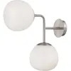 Maytoni Applique 2 lumières avec structure en métal nickel et sphères en verre