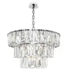 Maytoni Puntes Plafonnier moderne Puntes à 3 niveaux et 18 lumières en chrome