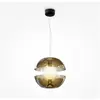 Maytoni Rebel Plafonnier suspendu globe moderne doré 3000K