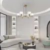 Maytoni Vision suspension, or, à 6 lampes