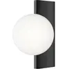 Maytoni Avant-garde applique murale, abat-jour en verre, noir