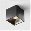 MAYTONI Downlight carré monté en surface noir, 840lm, 3000K