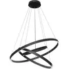 Maytoni Rim suspension LED, 840, 3 anneaux, noire