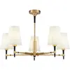 Maytoni Zaragoza lustre à 5 lampes abat-jour tissu