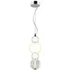 Maytoni Suspension LED Collar chrome verre Ø 14,7 cm 3.000 K