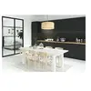 Maytoni suspension Messina, Ø 45 cm, beige, lin