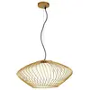 Maytoni Suspension Plec avec abat-jour cage en doré