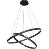 Maytoni Rim suspension LED, 840, 2 anneaux, noire