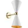 Maytoni applique murale Vesper, blanc/or, à 2 lampes, métal
