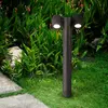 Wall street borne d'éclairage extérieure noire, 2 lumières ip54, gu10