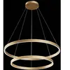 Maytoni Rim suspension LED, 840, 2 anneaux, laiton